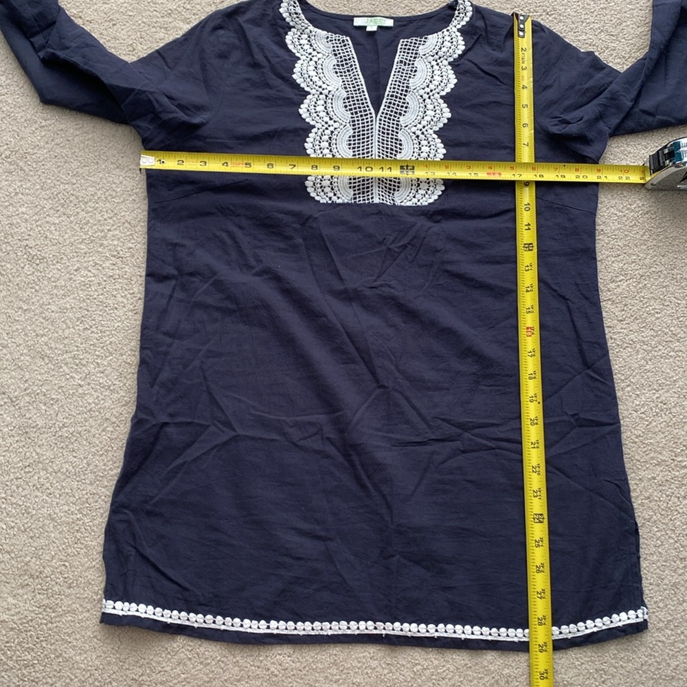 Jade Melody Tam swim cover up in navy blue size large - Picture 6 of 13